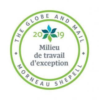 Lauréat du prix Milieu de travail d’exception (2018)